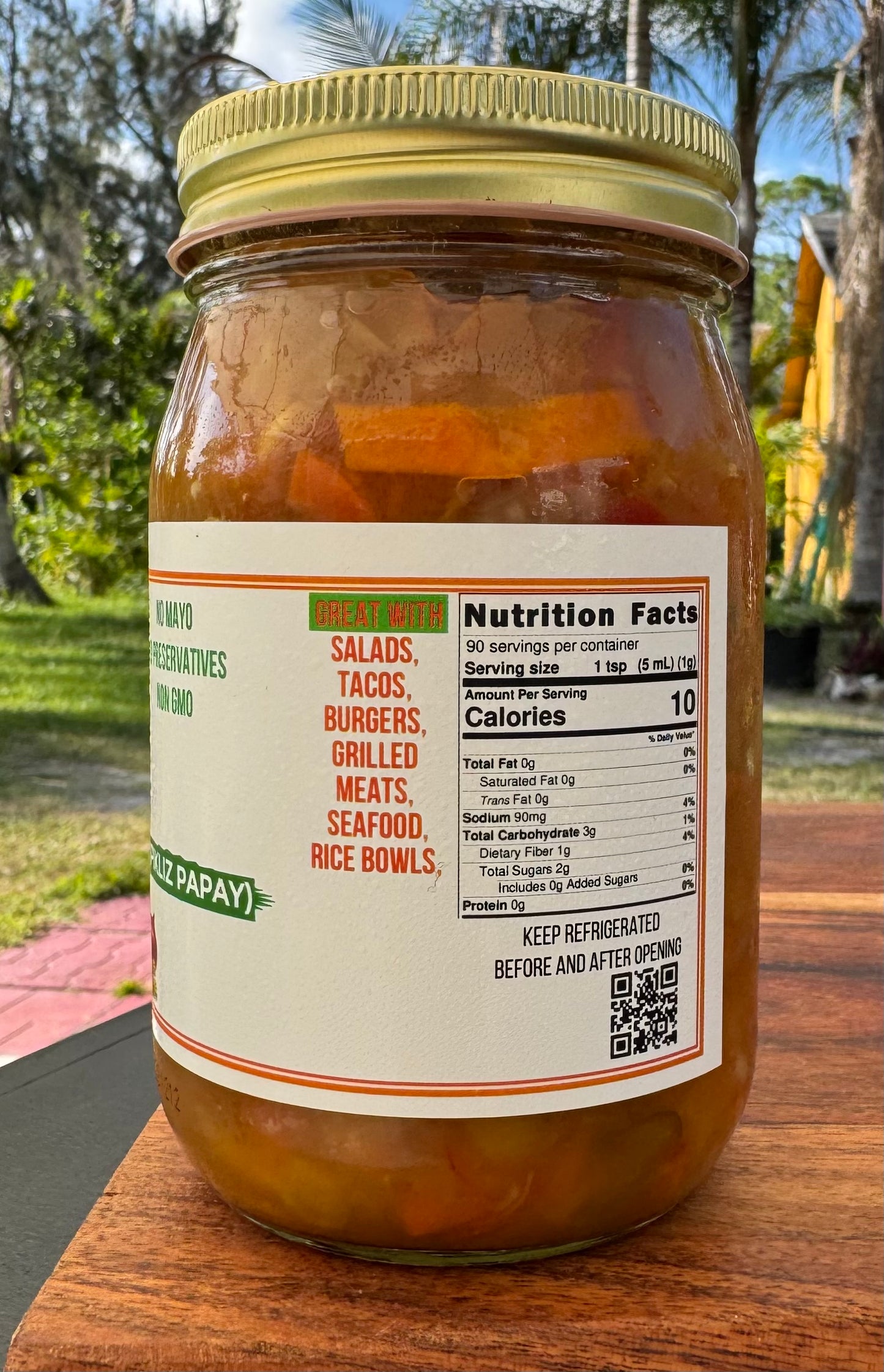 Pickled Papaya Slaw (MILD) Pikliz Papay