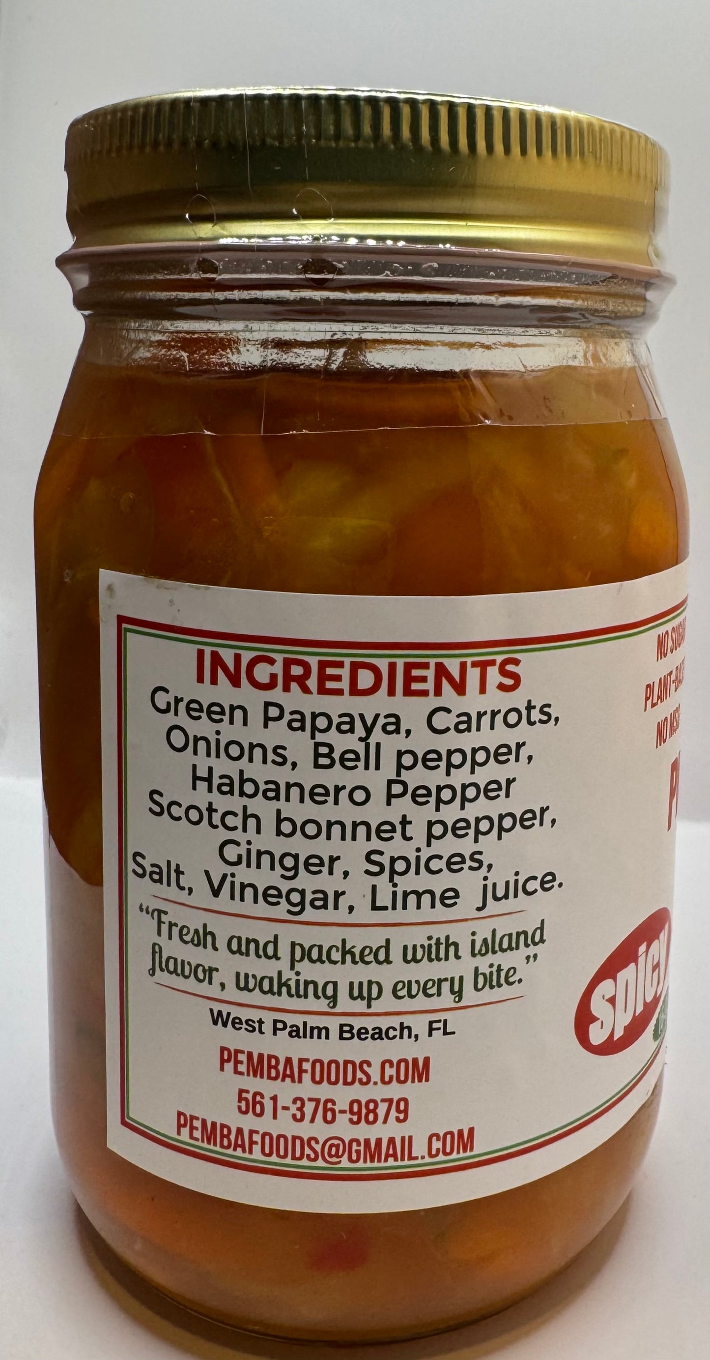 Pickled Papaya Slaw (Spicy) Pikliz Papay