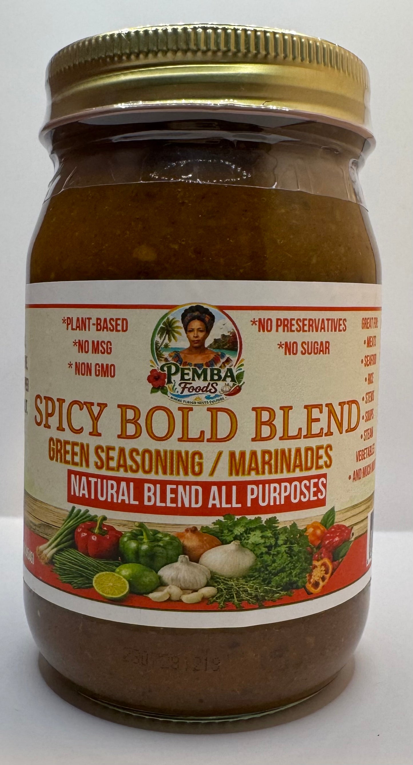 Green Seasoning (EPIS) Marinade - Spicy Bold Flavor, 16 Oz