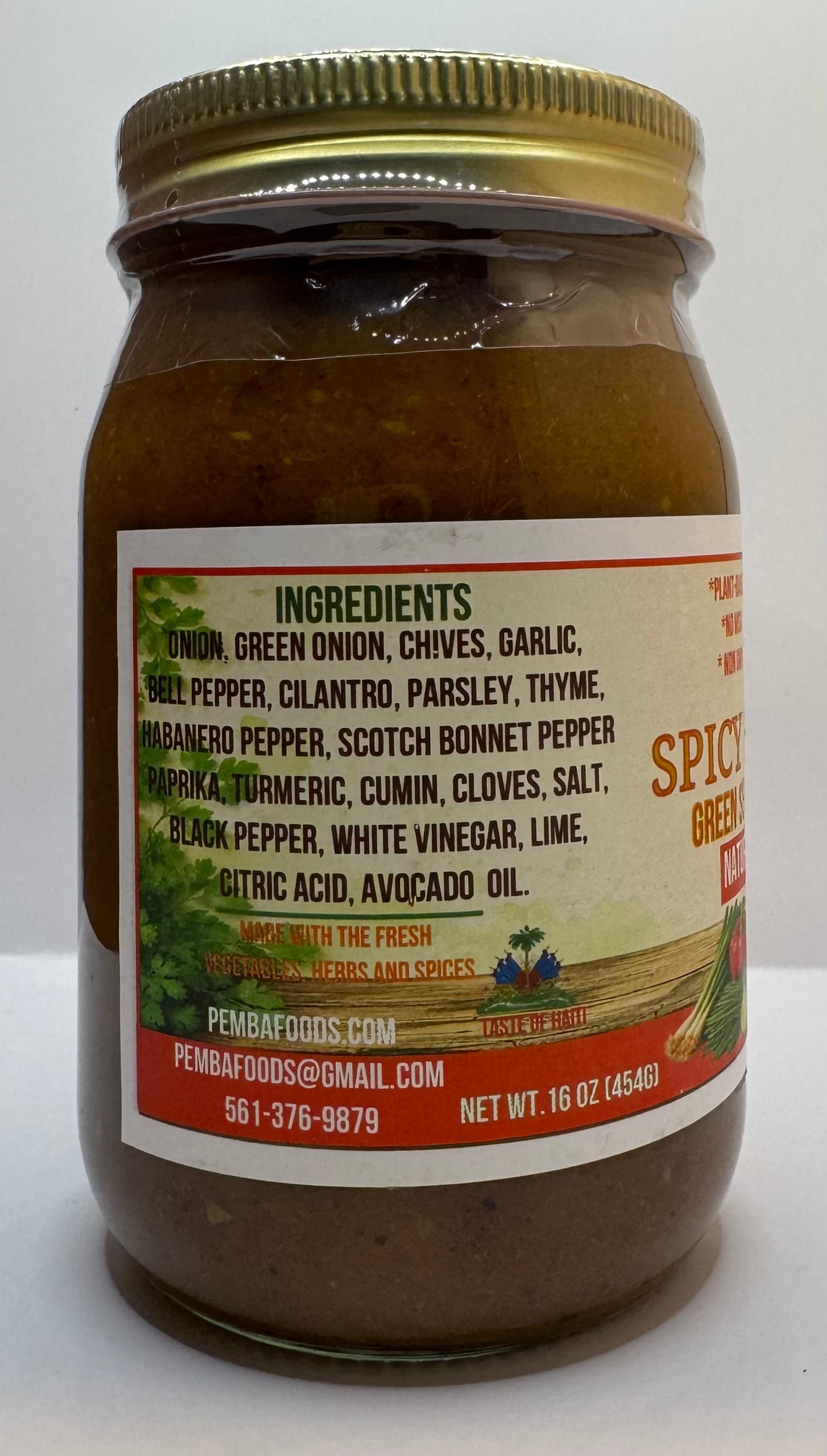 Green Seasoning (EPIS) Marinade - Spicy Bold Flavor, 16 Oz