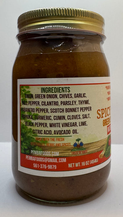 Green Seasoning (EPIS) Marinade - Spicy Bold Flavor, 16 Oz