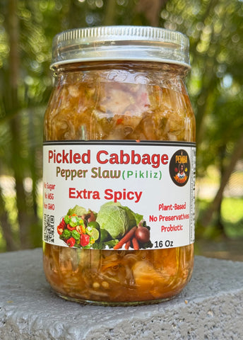 Pickled Cabbage Slaw (EXTRA SPICY ) "PIKLIZ"